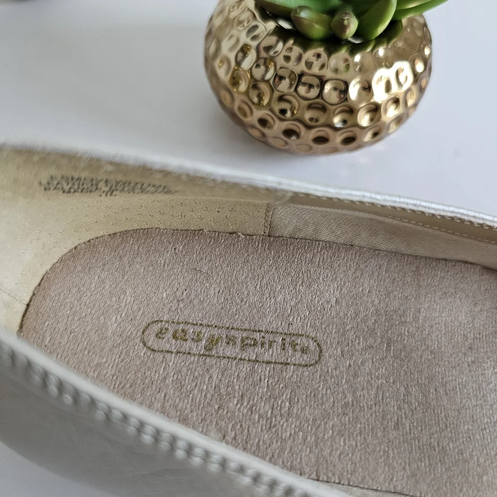 Easy Spirit Move With Me Women's Mary Jane Genuine Leather Comfort Ballet Flats